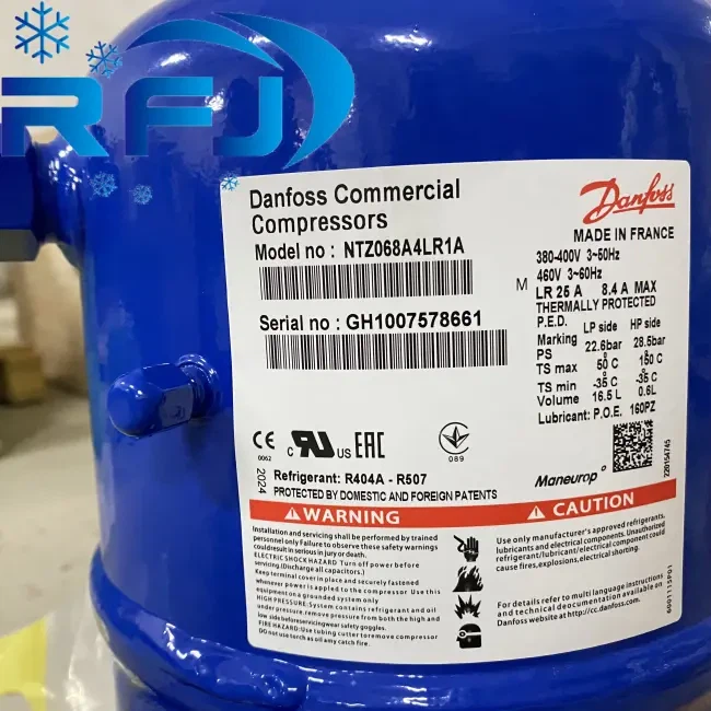 Danfoss maneurop reciprocating compressor ntz series